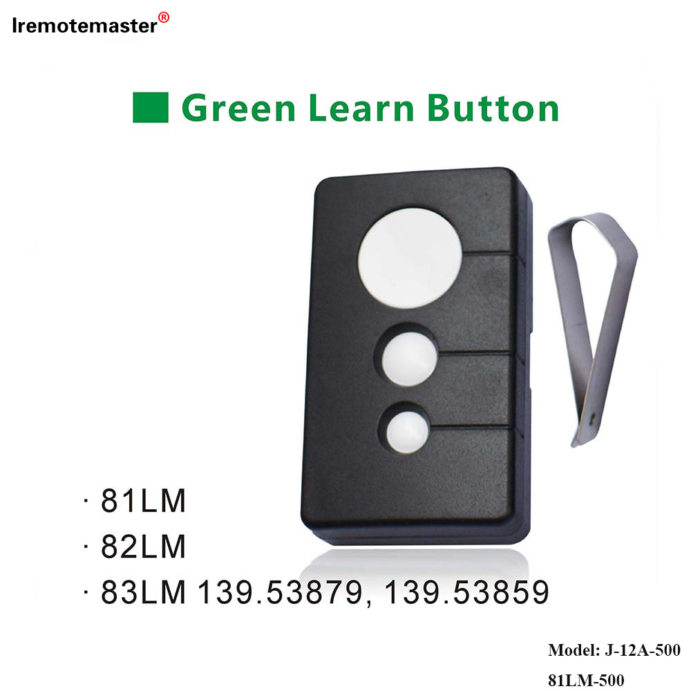 For 81LM 82LM 83LM Green Learn Button 390MHz Garage Door Remote Opener