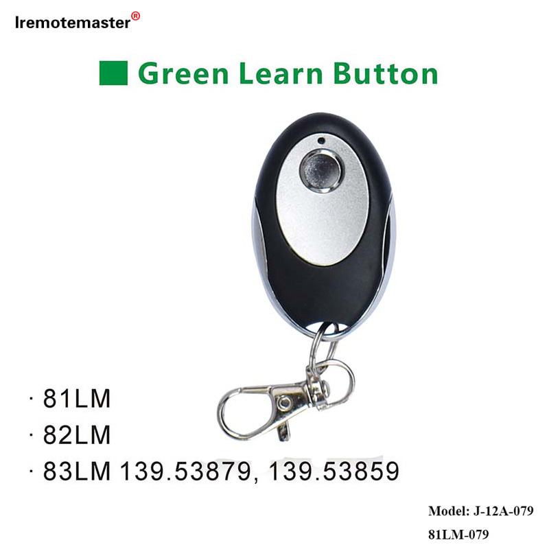 For 81LM 82LM 83LM Green Learn Button 390MHz Gate Door Remote Replacement